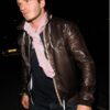 David Beckham Brown Leather Jacket