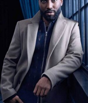Tenet John David Washington Wool-Blend Coat