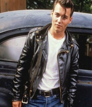Johnny Depp Cry Baby Stylish Leather Jacket