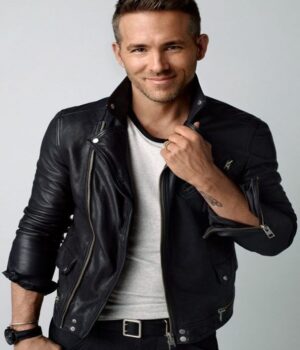 Ryan Reynolds Motorcycle Leather Jacket