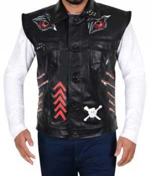Thomas Pestock Leather Vest