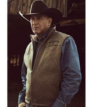 YELLOWSTONE JOHN DUTTON BLACK VEST