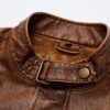 Navan Mens Four Pockets Shearling Lined Jacket Navan Mens Four Pockets Shearling Lined Jacket