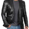 Glendale Black Leather Blazer Jacket