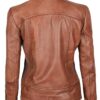 Amy Brown Slim Fit Real Motorcycle Leather Jacket