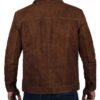 Logan Real Leather Dark Brown Suede Jacket for Men Logan Real Leather Dark Brown Suede Jacket for Men
