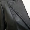 Surry Black Lambskin Leather Blazer Jacket Womens