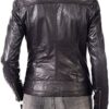 LEATHER FARM Women's Lambskin Leather Bomber Biker Jacket