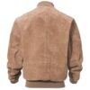 Adamsville Mens Tan Suede Bomber Jacket