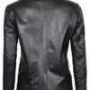Womens Black Lambskin Leather Motorcycle Jacket