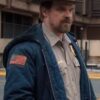 Stranger Things Jim Hopper Blue Shearling Hooded Jacket