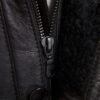 Boehmer Black Leather Shearling Jacket