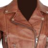 Elisa Womens Light Brown Leather Jacket