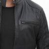 Dodge Lambskin Mens Motorcycle Style Leather Jackets