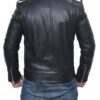 Belted Rider Mens Asymmetrical Black Real Leather Jacket