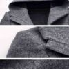 Barry Grey Wool Coat With Hood Mens