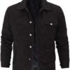 Mens RIP Black Cotton Trucker Jacket