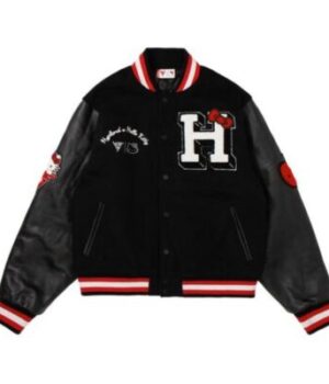 Hello Kitty Apples Varsity Jacket (BLACK)