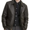 Mens Classic Black A-2 Flight Jacket