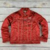 Red Peppers Satin Trucker Jacket
