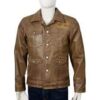 Ian Bohen Yellowstone Ryan Brown Leather Jacket Ian Bohen Yellowstone Ryan Brown Leather Jacket