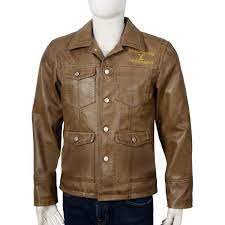 Ian Bohen Yellowstone Ryan Brown Leather Jacket Ian Bohen Yellowstone Ryan Brown Leather Jacket