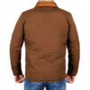 John Dutton Yellowstone Season 4 Kevin Costner Brown Quilted Jacket
