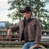 KEVIN COSTNER YELLOWSTONE BROWN CORDUROY JACKET