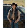 Mo Brings Plenty Yellowstone Season 4 Leather Vest