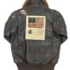 Top Gun Womens Brown Leather Jacket
