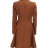 Denise Women Camel Wool Double Breasted Coat