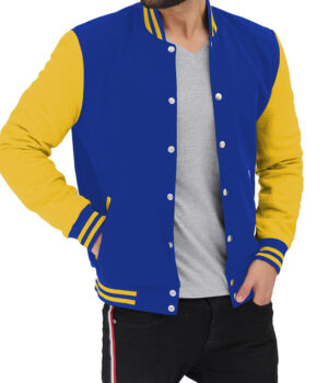 Blue and Yellow Varsity Jacket