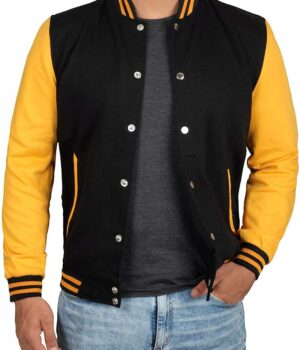 Black and Yellow Varsity Jacket