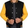 Black and Yellow Varsity Jacket