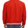 Mens Baseball Style Red Varsity Jacket Mens Baseball Style Red Varsity Jacket