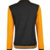 Womens Baseball Style Yellow and Black Varsity Jacket Womens Baseball Style Yellow and Black Varsity Jacket