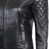 Womens Real Leather Quilted Jacket Womens Real Leather Quilted Jacket