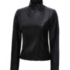 Arezzo Black Leather Motorcycle Style Jacket