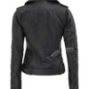 Barletta Womens Leather Black Asymmetrical Jacket Barletta Womens Leather Black Asymmetrical Jacket
