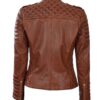 Jannie Cognac Wax Women Leather Jacket 