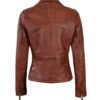 Ramsey Womens Cognac Asymmetrical Leather Jacket Ramsey Womens Cognac Asymmetrical Leather Jacket
