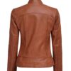 Amy Womens Fitted Leather Jacket