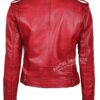 Margaret Red Ladies Leather Jacket