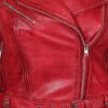 Margaret Red Ladies Leather Jacket