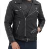 Negan Black Biker Asymmetrical Leather Jacket Mens Negan Black Biker Asymmetrical Leather Jacket Mens