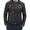 Negan Black Biker Asymmetrical Leather Jacket Mens Negan Black Biker Asymmetrical Leather Jacket Mens