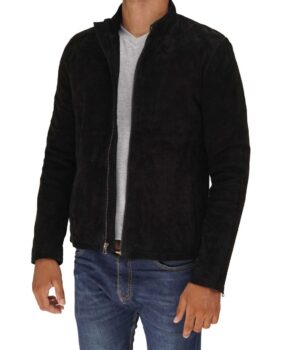 Jasper Black Suede Jacket Mens 
