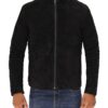 Jasper Black Suede Jacket Mens 