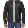 Vintage Mens Black Leather Jacket