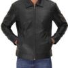 Vintage Mens Black Leather Jacket